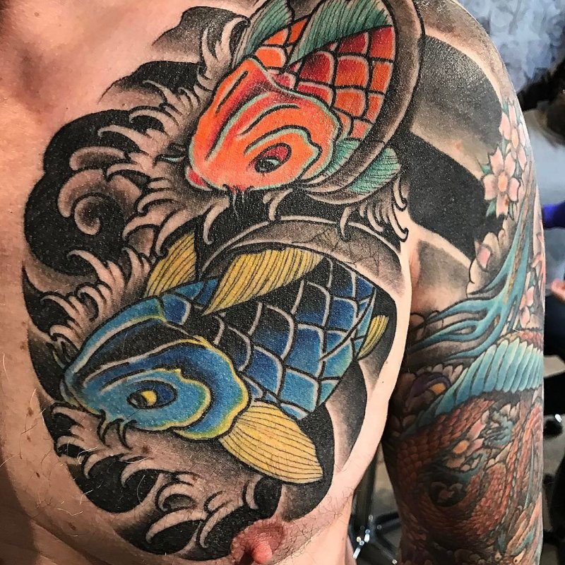 Tattoo карпа Koi