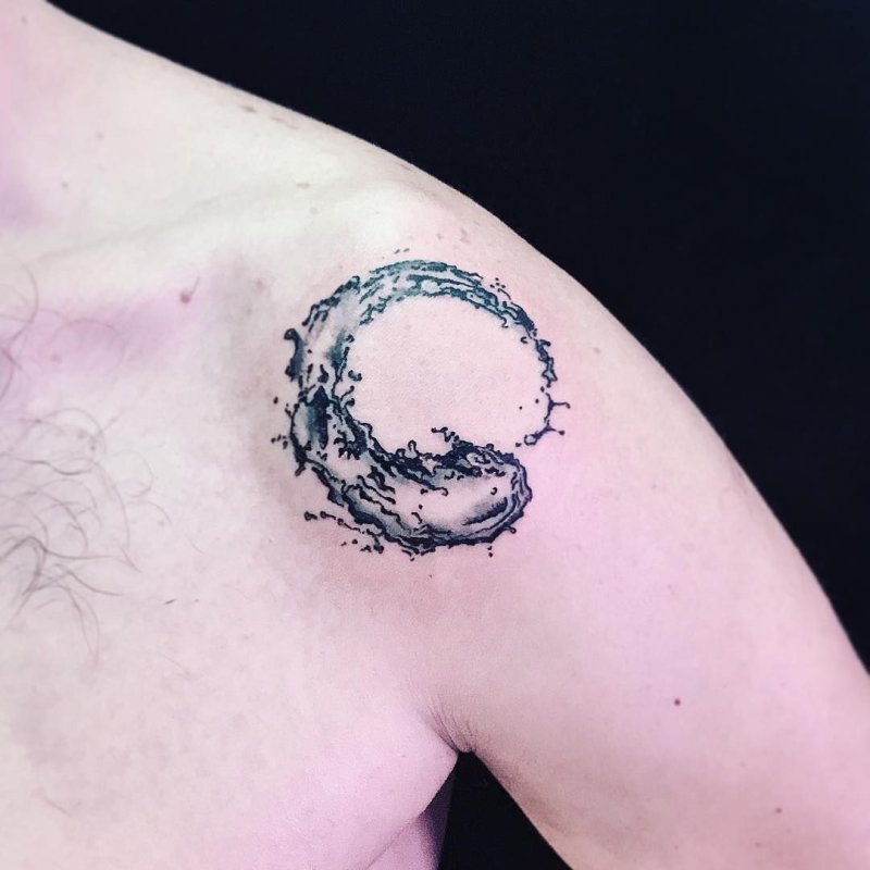 Calligraphy circle Tattoo