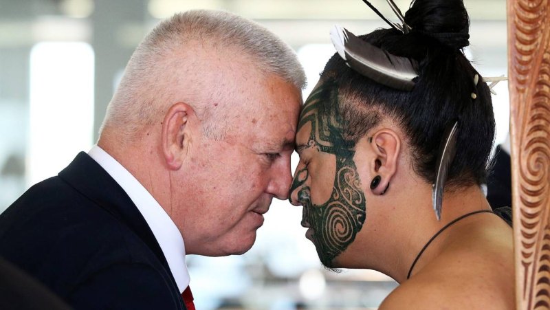 Maori Greeting Charles