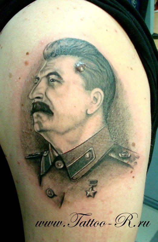 Наколка Ленин и Сталин