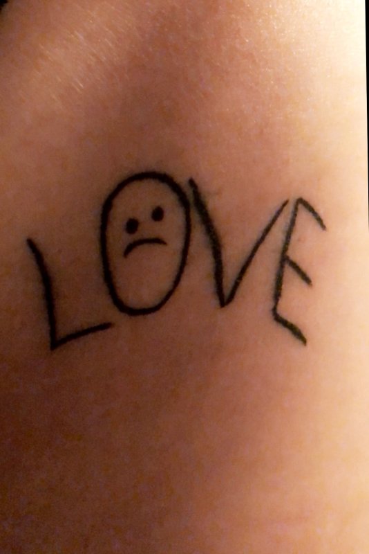 Татуировка Love Lil Peep