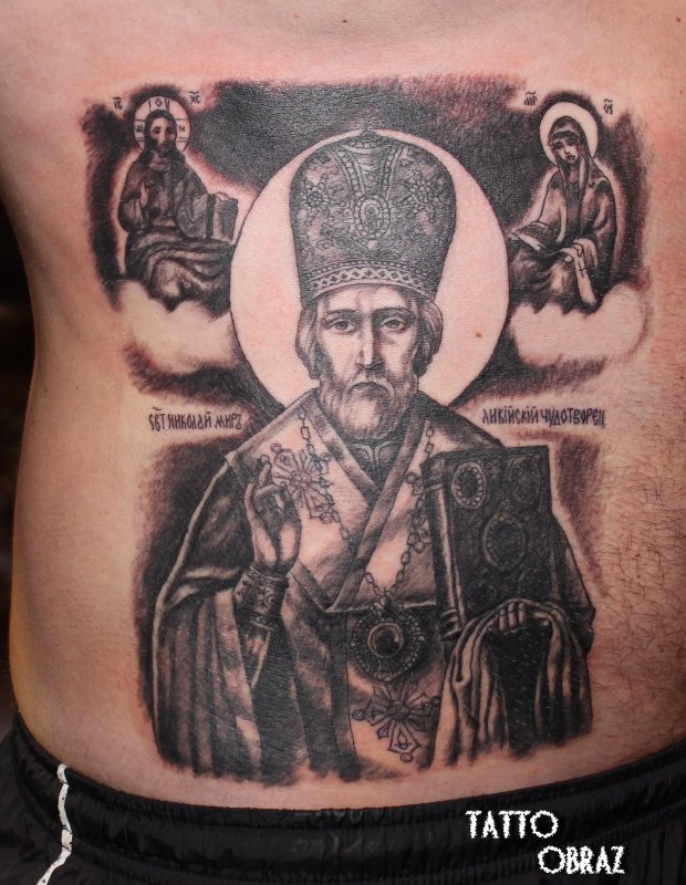 Икона Николая Чудотворца на памятник