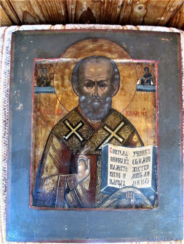Икона Николая Чудотворца на памятник