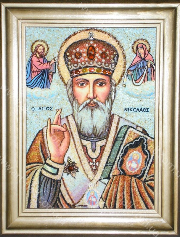 Николай угодник на спине
