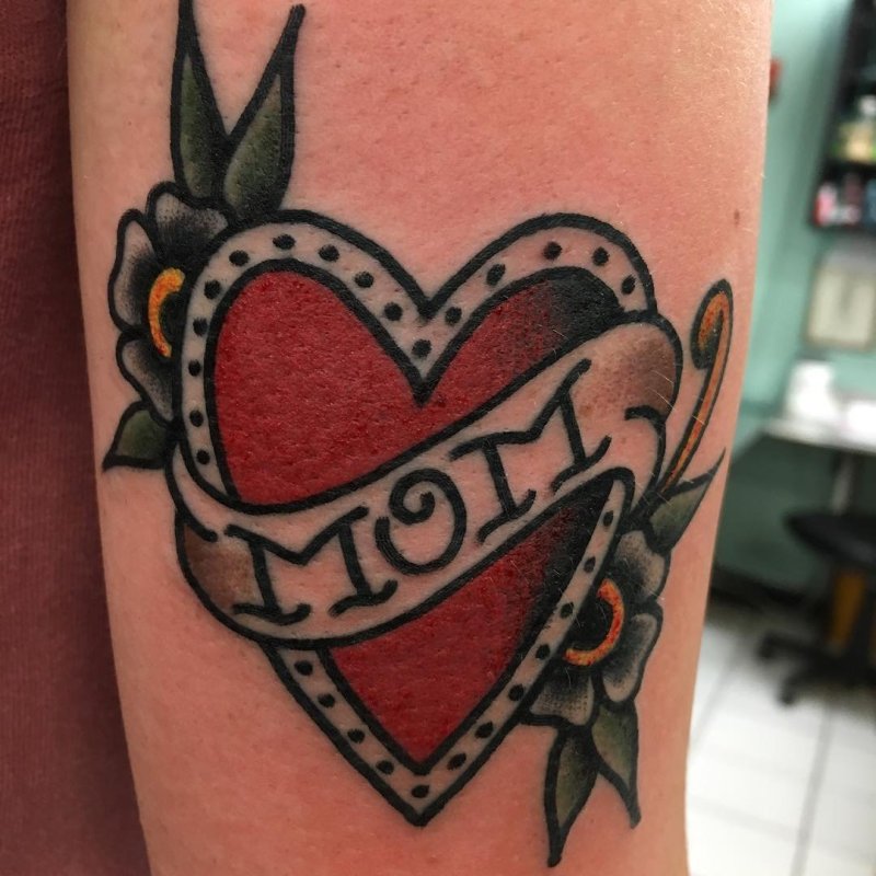 Тату Love mom