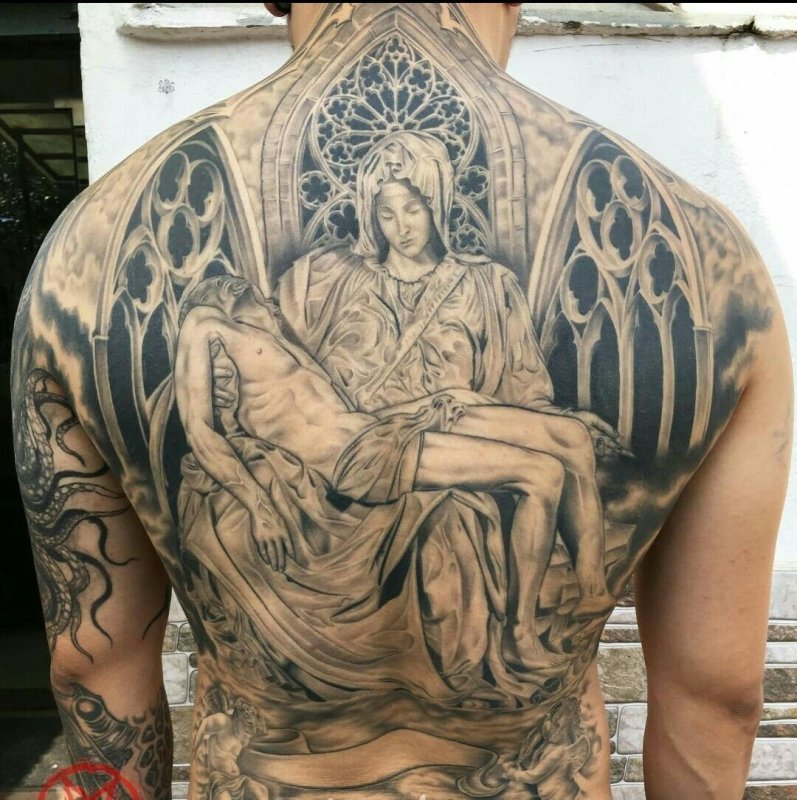 Православные тату на спине
