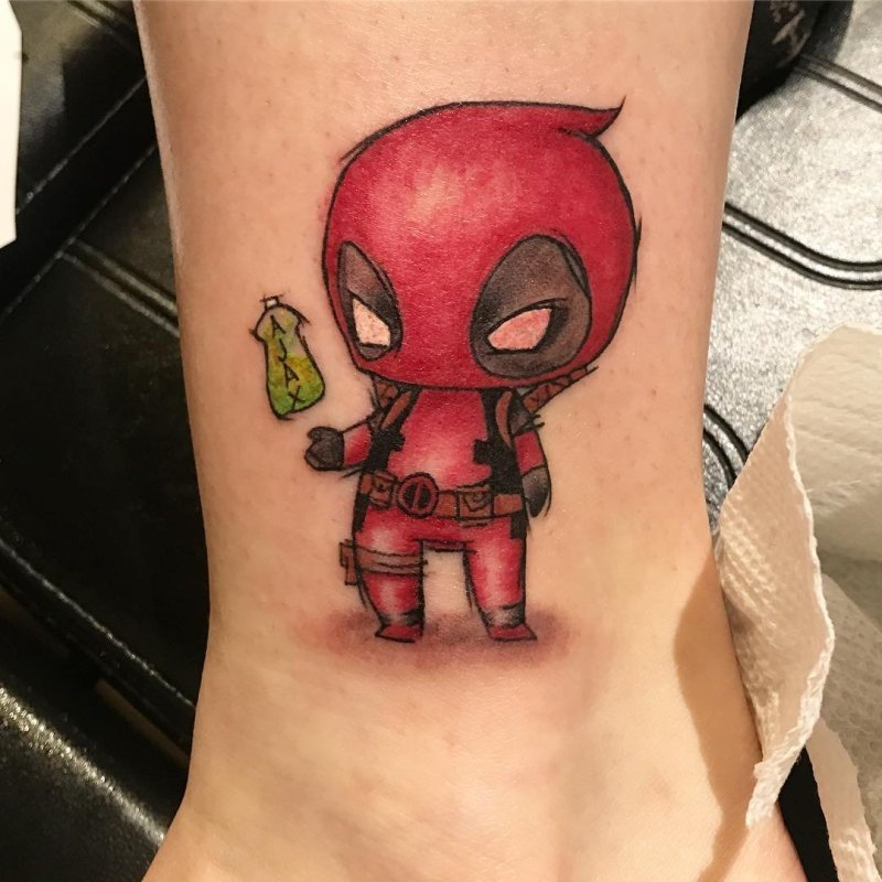 Deadpool тату