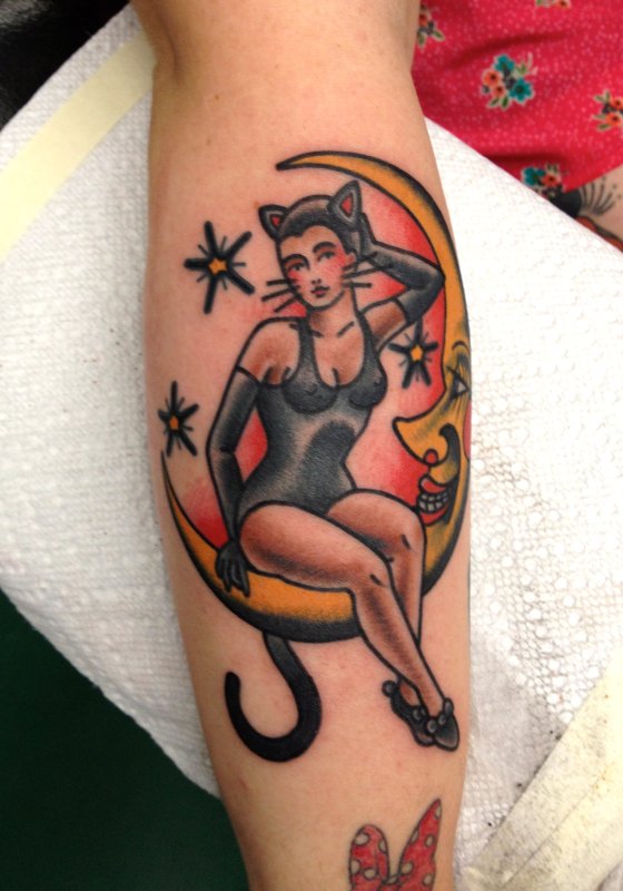 Pirate Anchor colored Tattoo