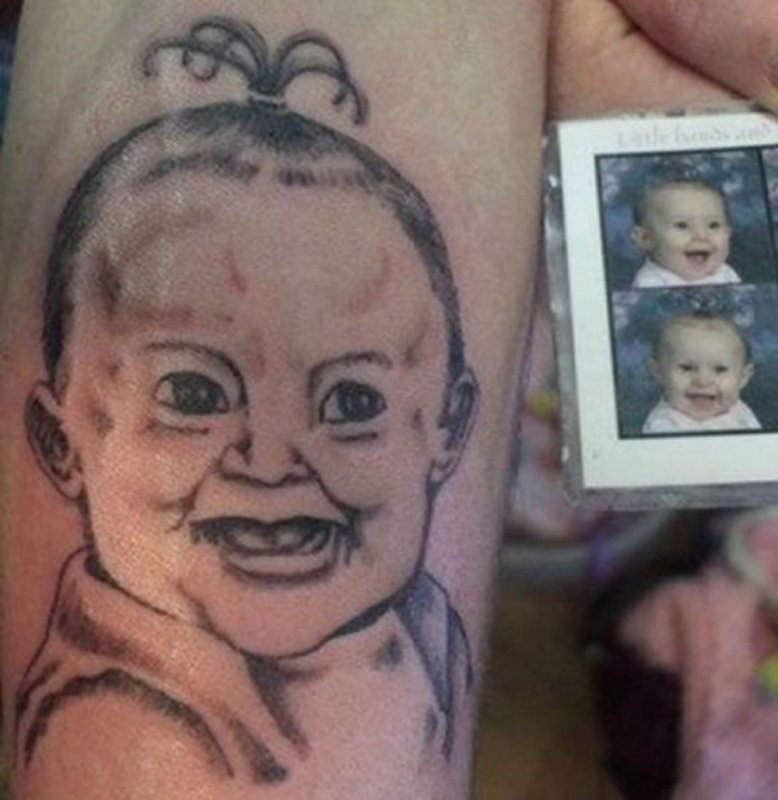 Тату смешные женские