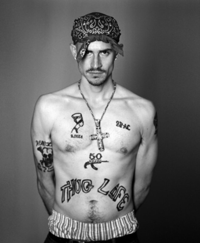 Thug Life тату 2pac