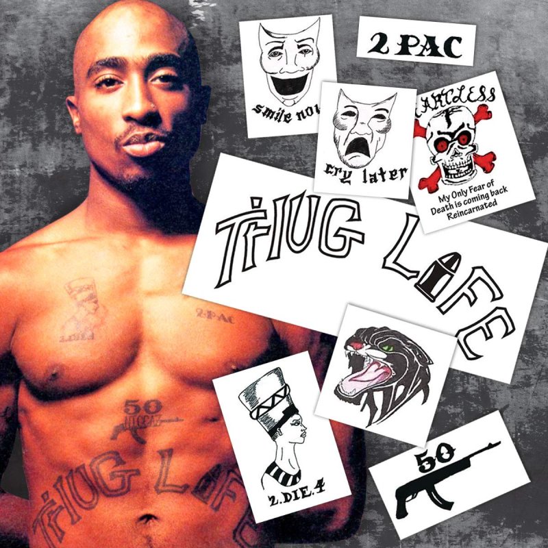 Тату Тупака Thug Life