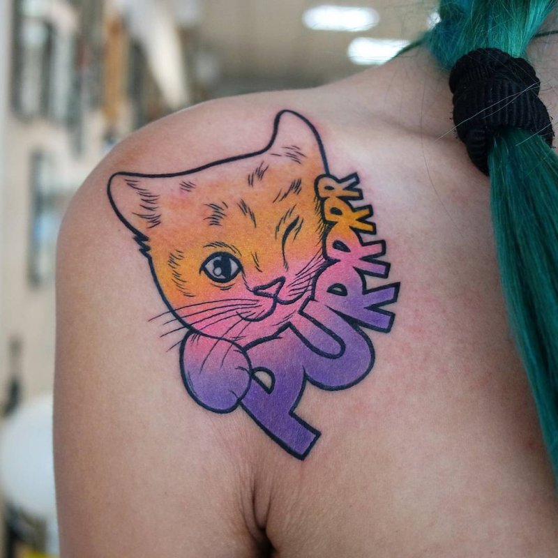 Чтоозначат тату кошка с котятами