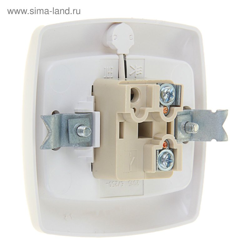 Выключатель 1-полюсный Schneider Electric Рондо s16-066-bi,6а, белый