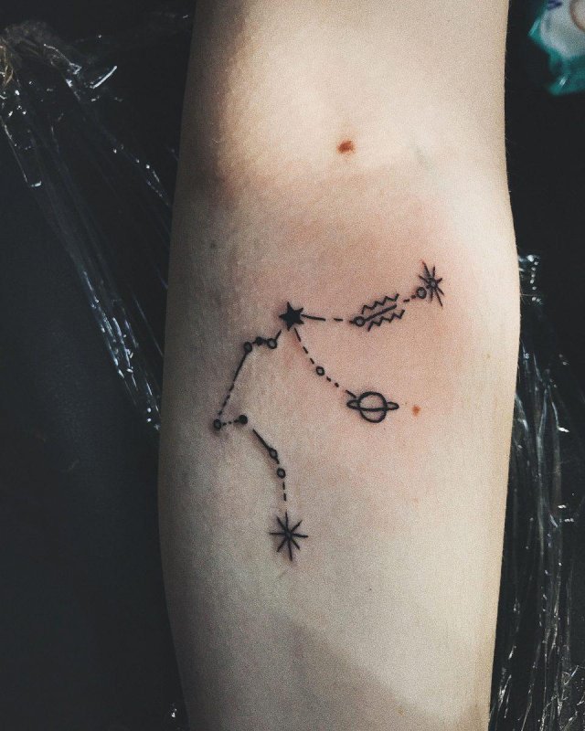 Virgo Созвездие тату