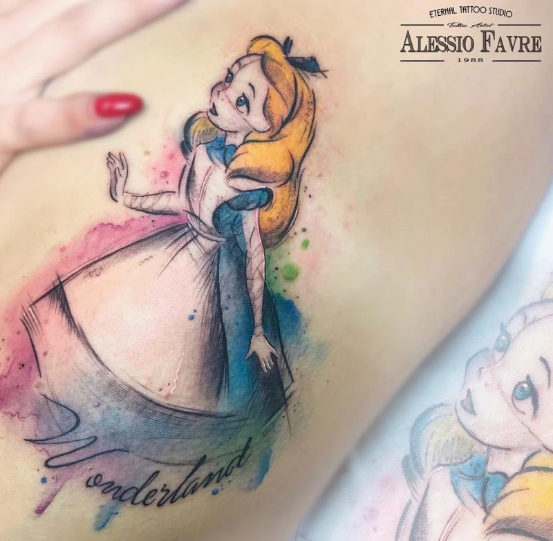 Алиса Татуировка в стране чудес Wonderland