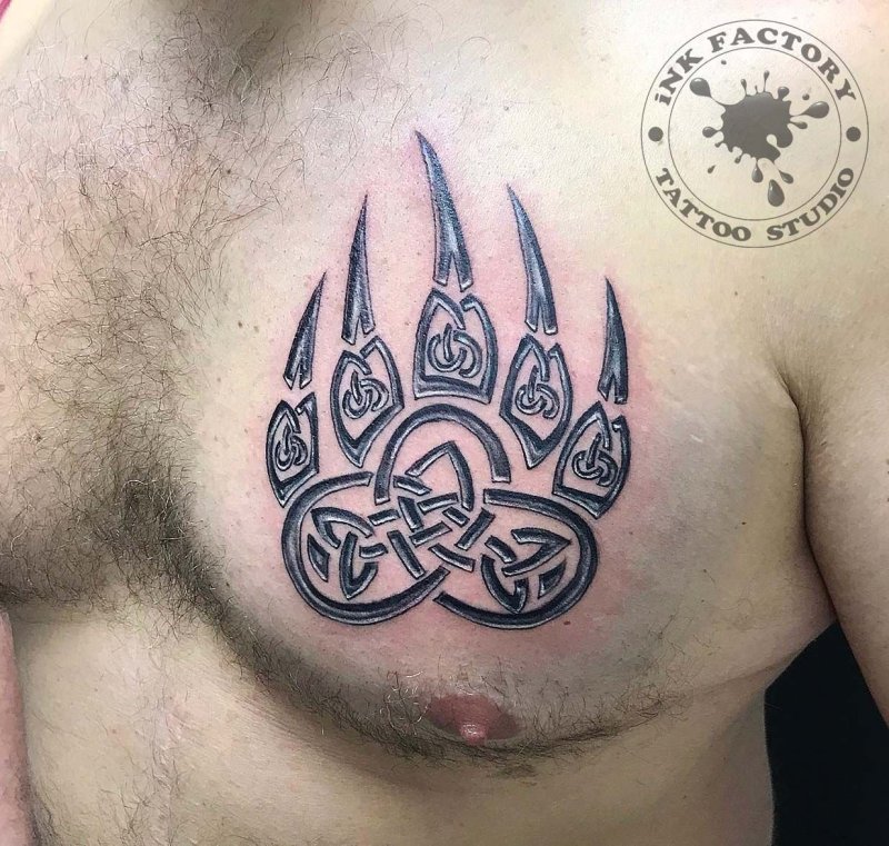 Татуировка Медвежий след
