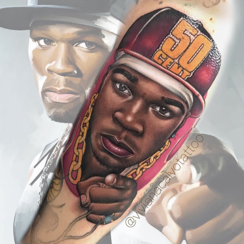 Тату 50 Cent