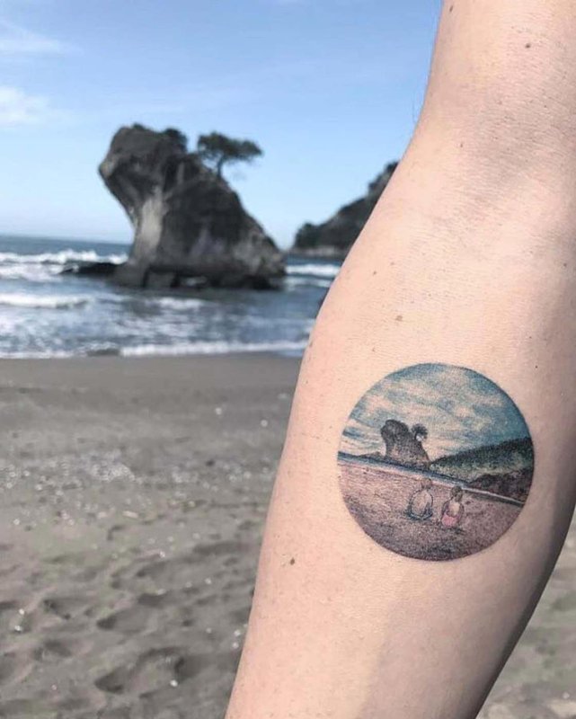 Круглые тату