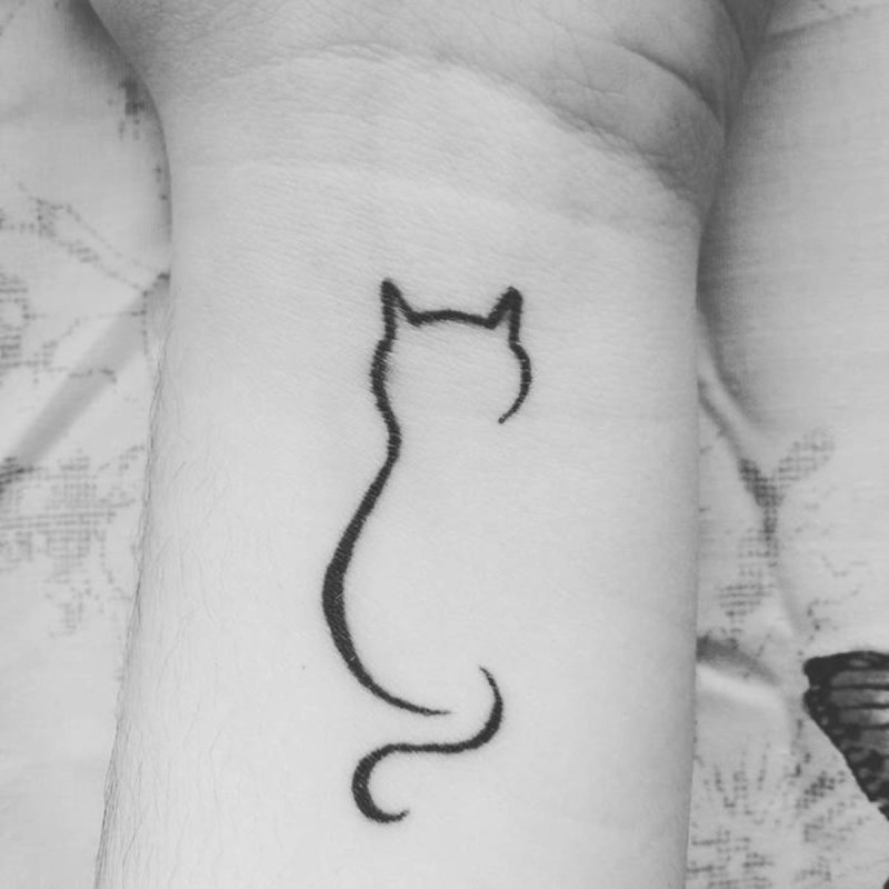 Кошки тату лёгкая