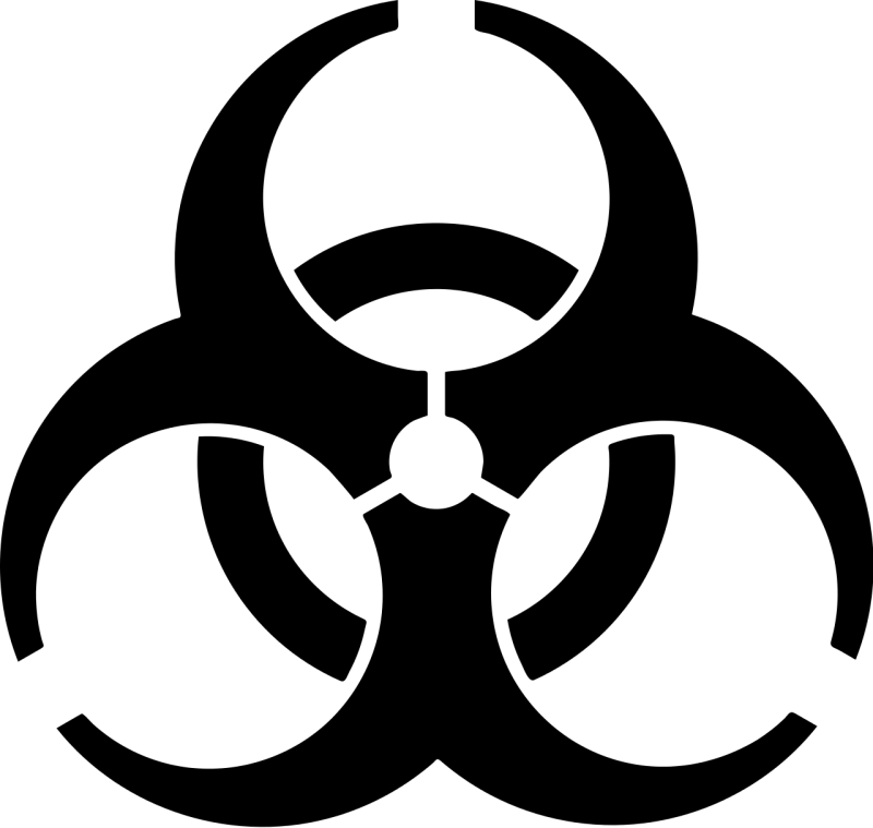 Биохазард знак чб