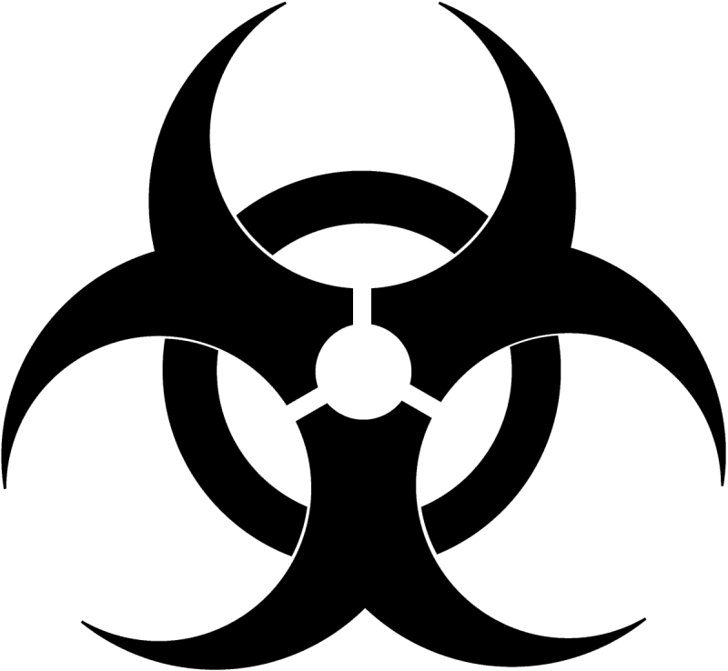 Трафарет биохазард