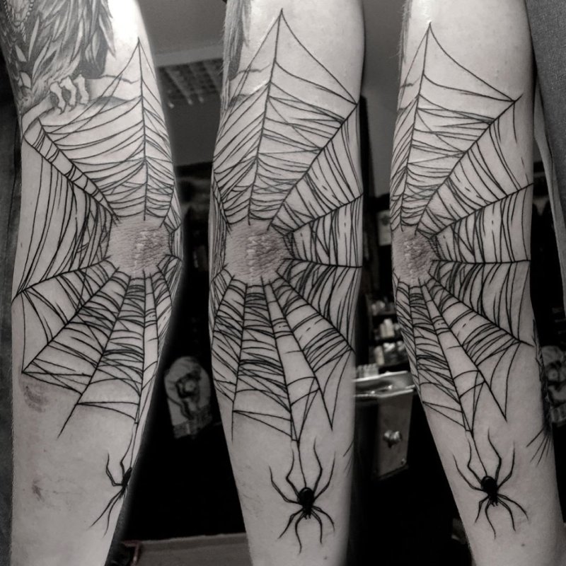 Паутина blackwork