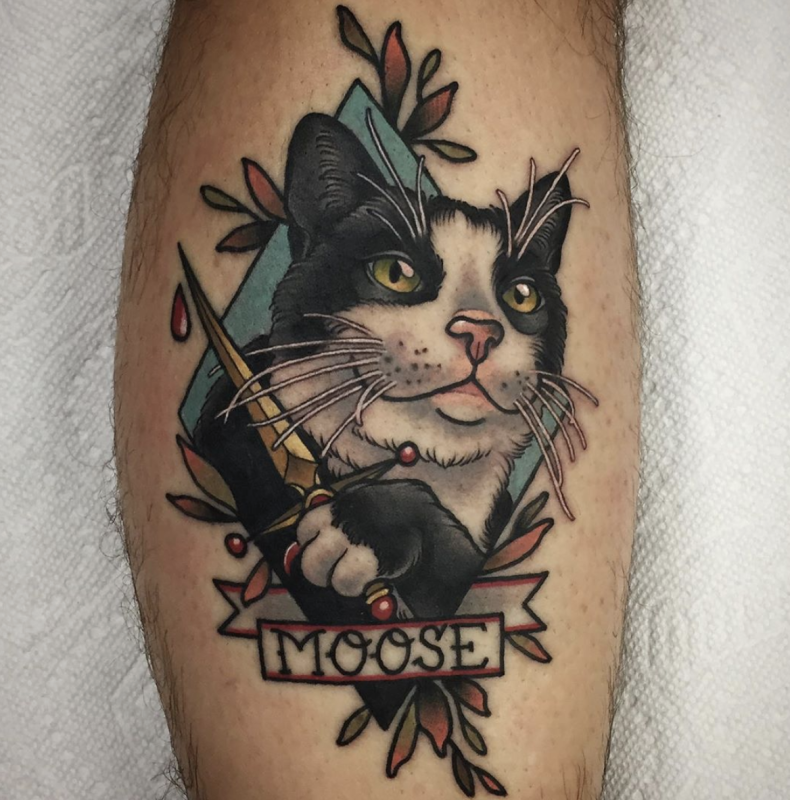 Трехглазый кот тату