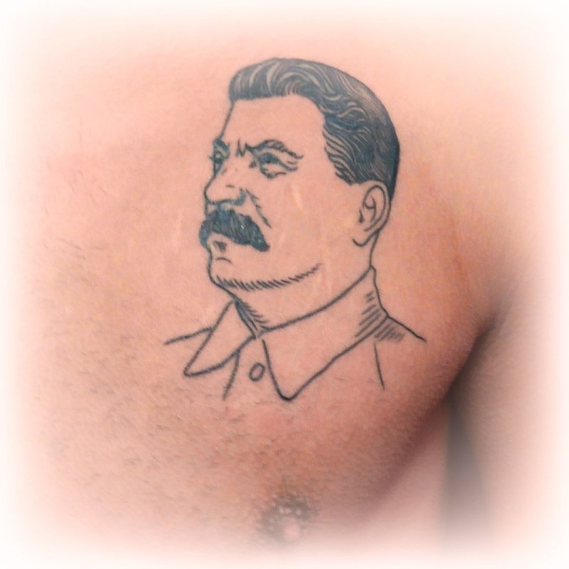Наколки Ленина и Сталина