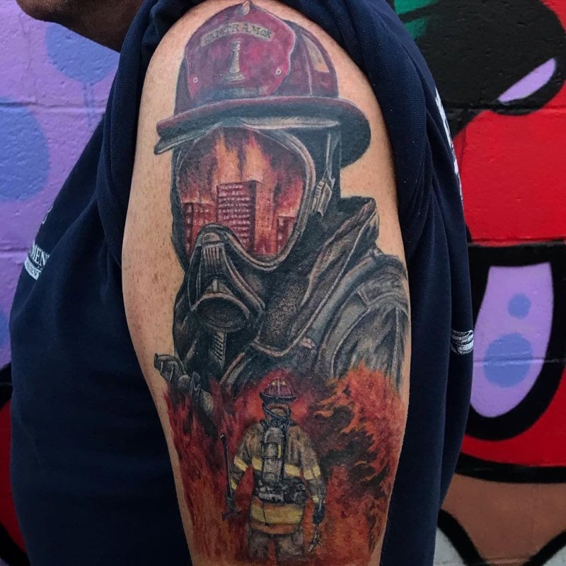 Firefighter тату