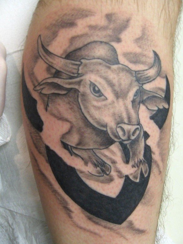Телец Taurus бык тату