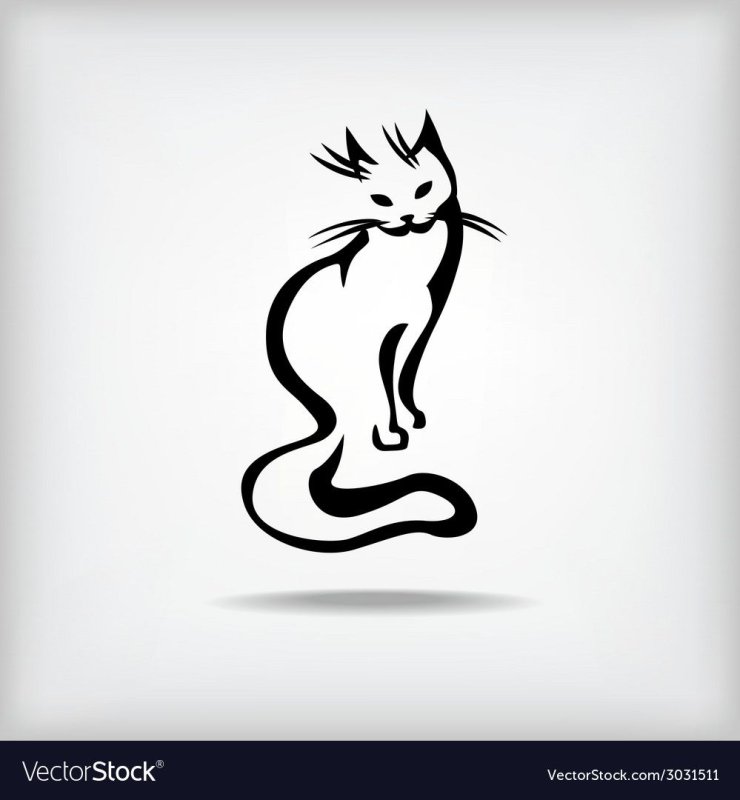 Стилизованная кошка