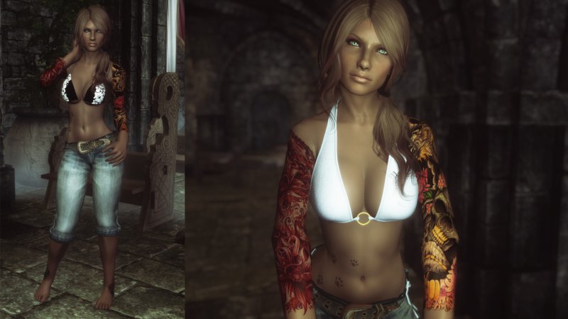 Skyrim моды набедренная повязка