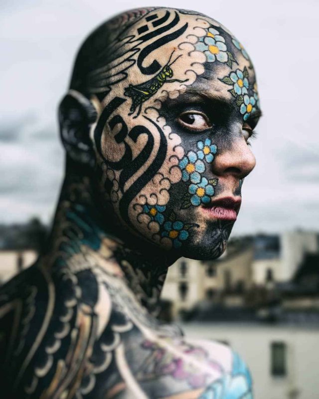 Rick Genest и его жена
