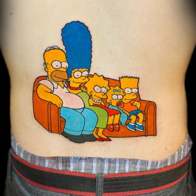 Барт симпсон Tattoo