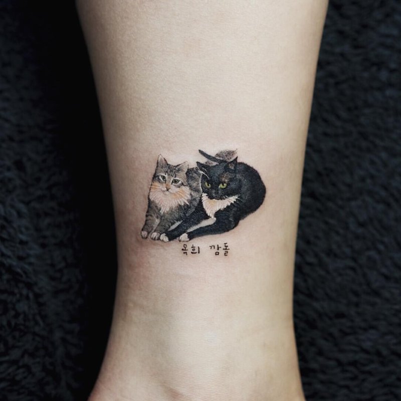 Космический кот тату
