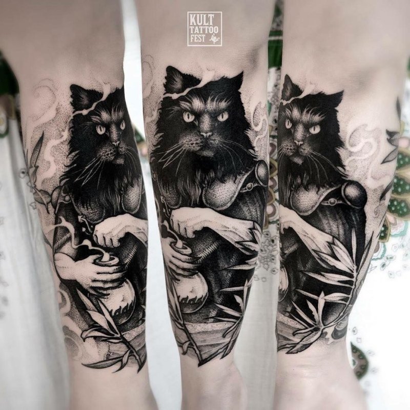 Кот Баюн Татуировка