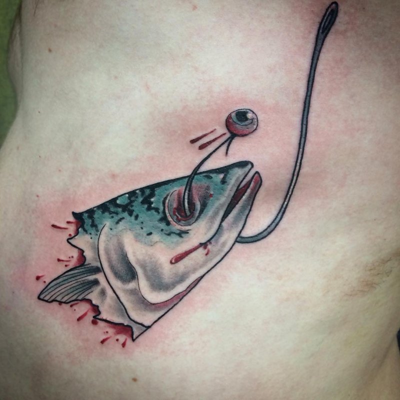 Fishing Hook Tattoo