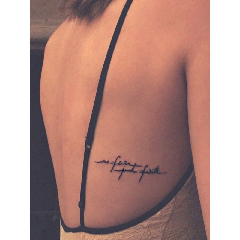 Тату no Fear на ноге