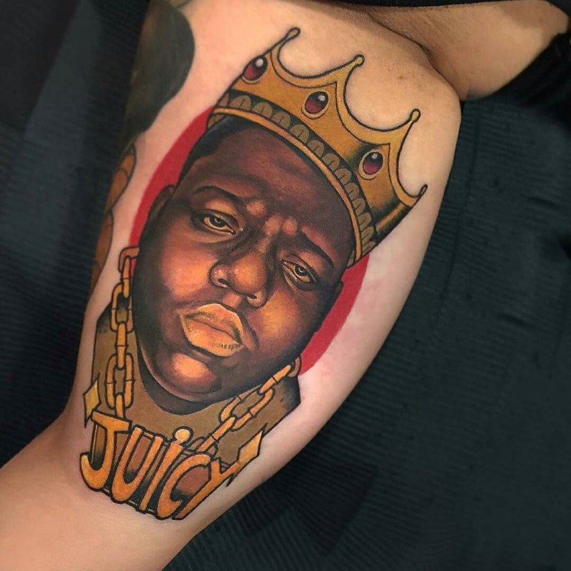 The Notorious b.i.g. тату