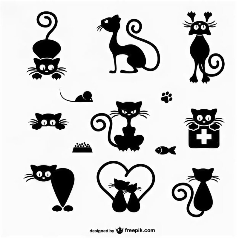 Кошка эскиз