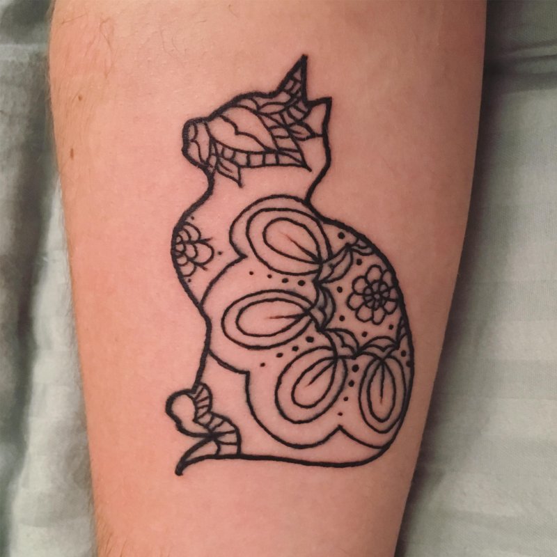 Кошка хной