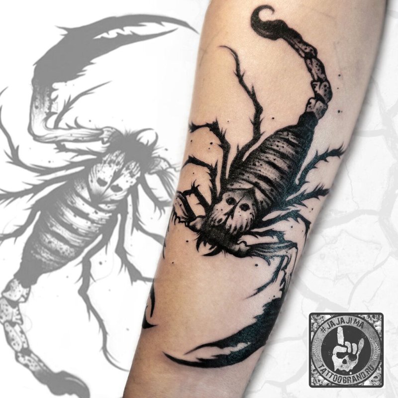 Blackwork Скорпион
