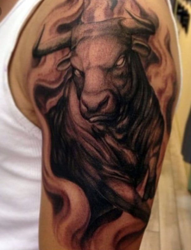 Телец Taurus бык тату