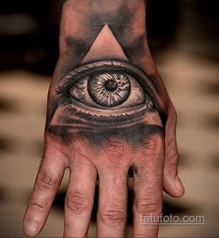 Tattoo глаз гора Всевидящее око