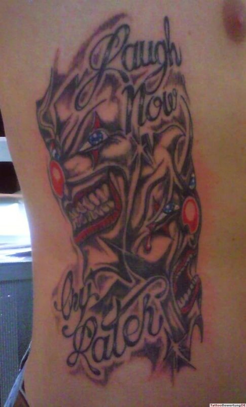 Smile Now die later тату