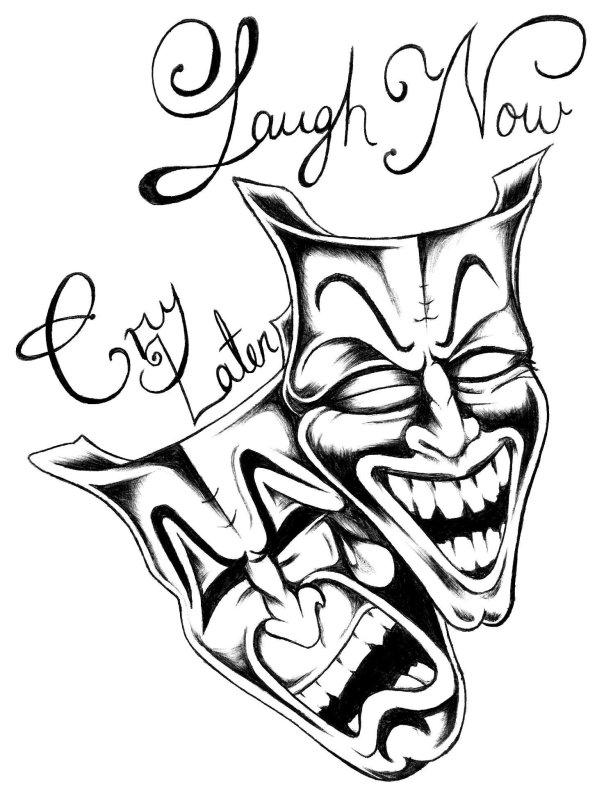 Татуировка smile Now Cry later