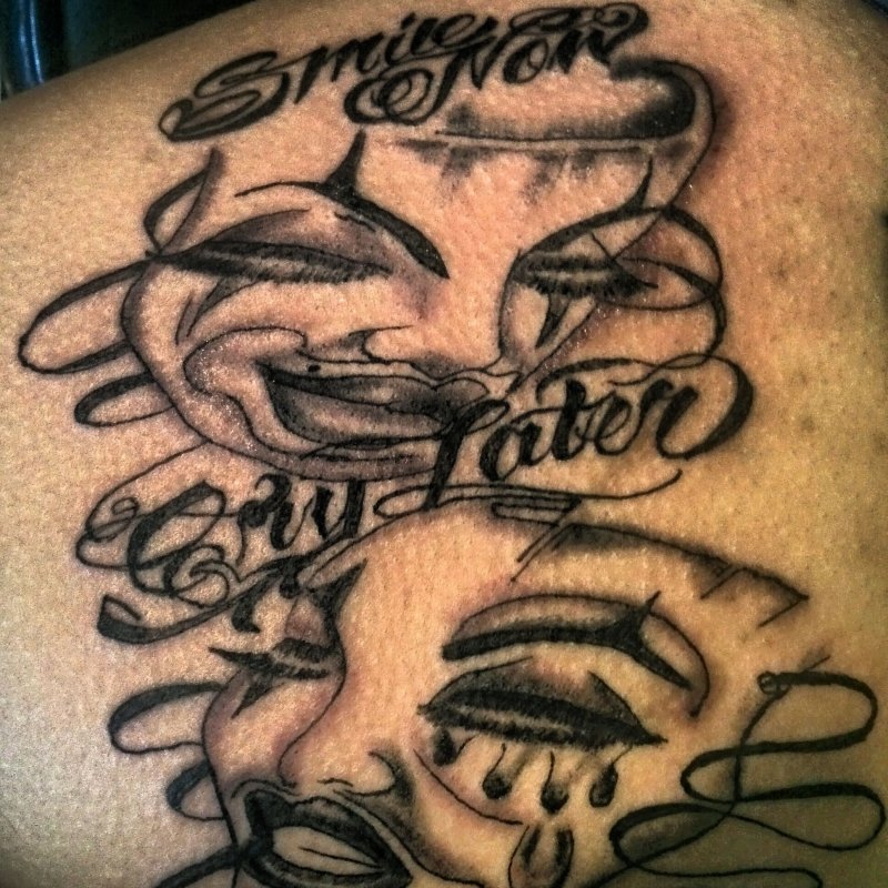Smile Now Cry later эскиз