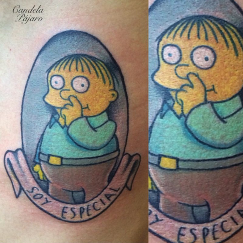 Тату симпсоны цветные