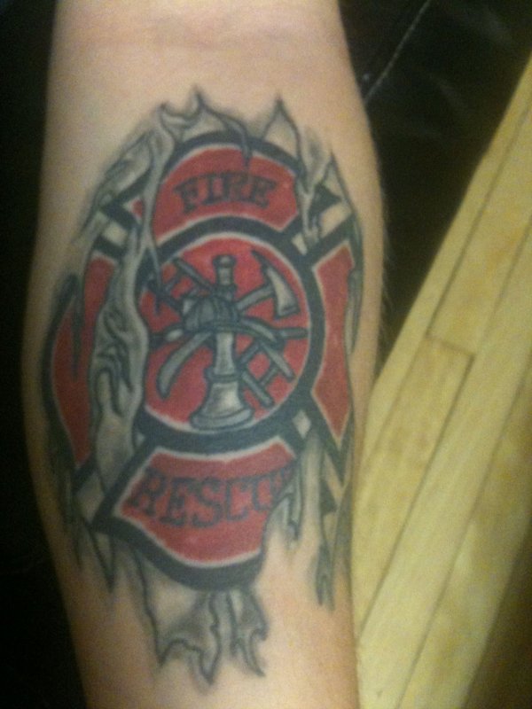 Firefighter tattooer