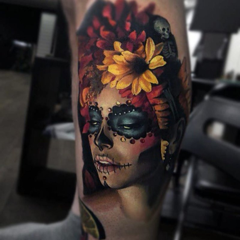 Day of the Dead тату